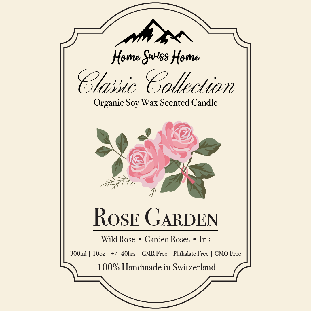 Rose Garden Scented Handmade Candle