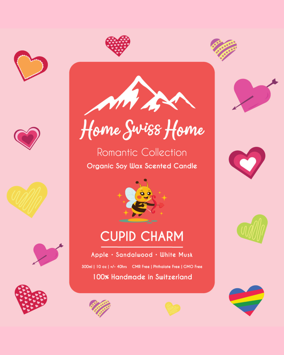 Bougie parfumée artisanale Cupid Charm