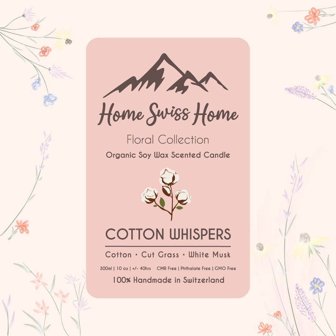Cotton Whispers Scented Handmade Candle