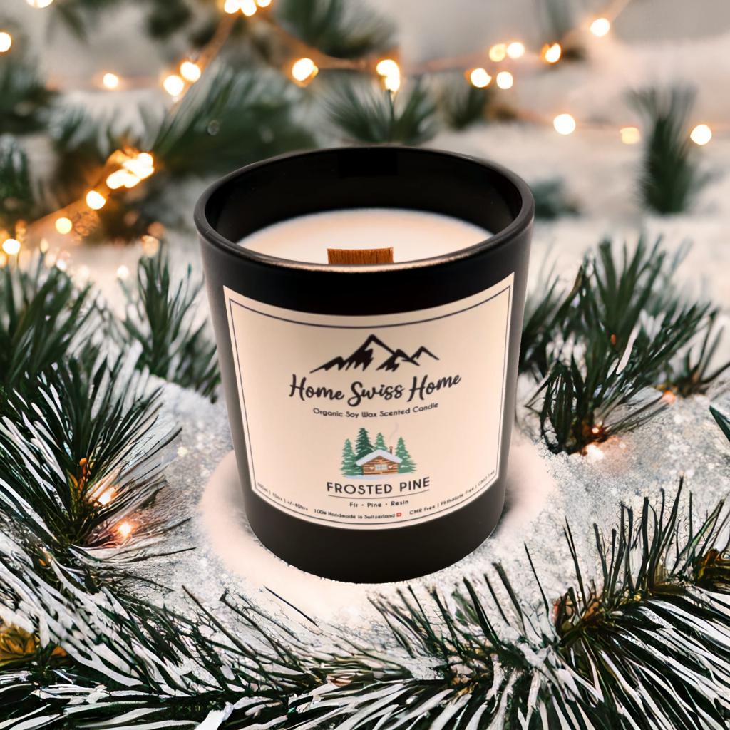 Frosted Pine Scented Handmade Soy Candle