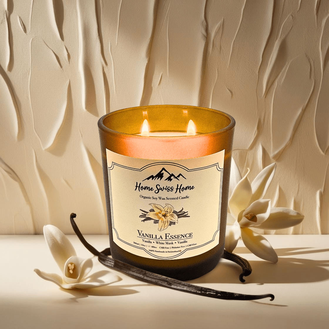 Vanilla Essence Scented Handmade Soy Candle