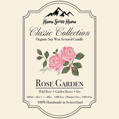 Rose Garden Scented Handmade Soy Candle