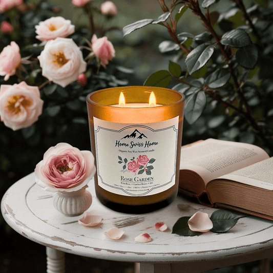 Rose Garden Scented Handmade Candle