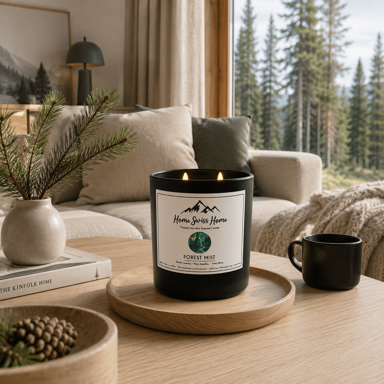 Forest Mist Scented Handmade Candle