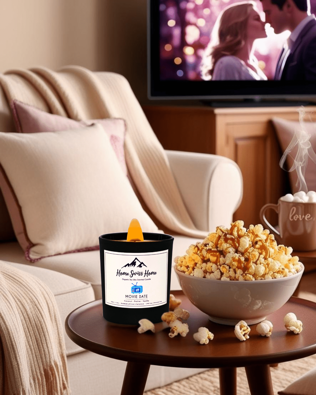Bougie artisanale parfumée Movie Date