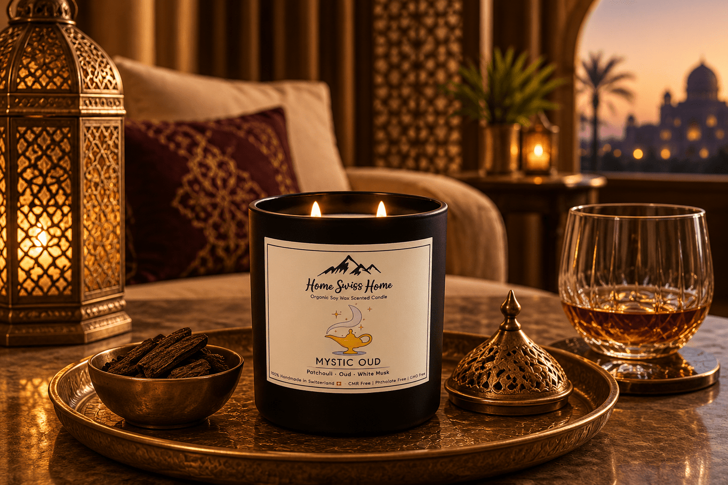 Mystic Oud Scented Handmade Candle