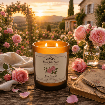 Rose Garden Scented Handmade Candle