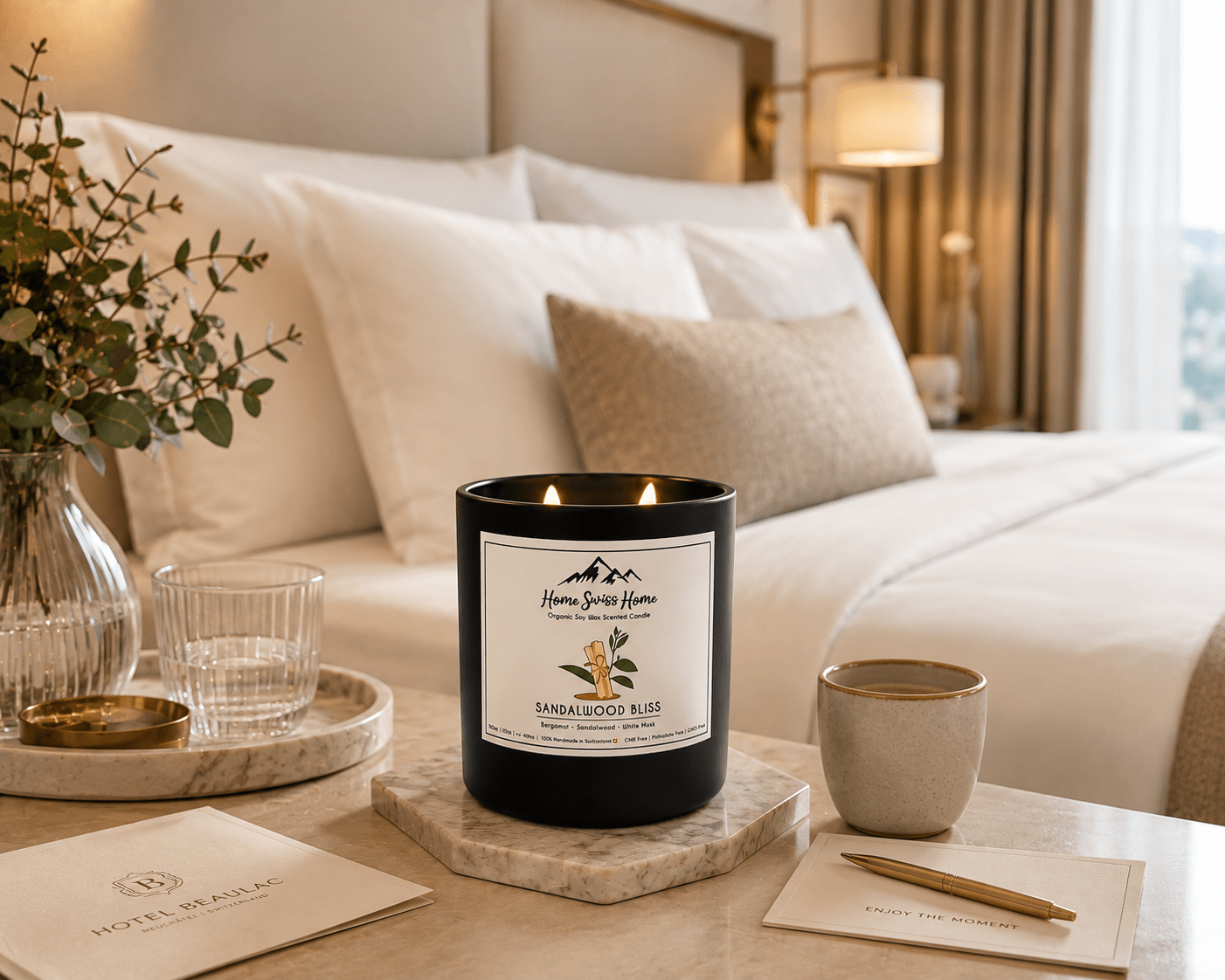 Sandalwood Bliss Scented Handmade Candle