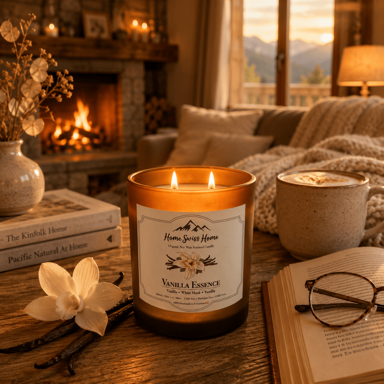 Vanilla Essence Scented Handmade Candle