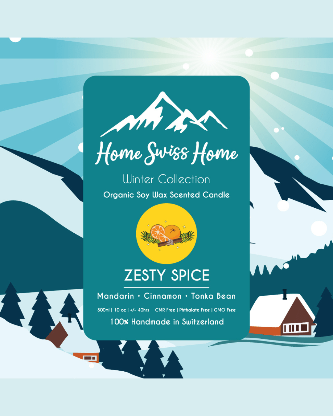 Handgemachte Duftkerze Zesty Spice